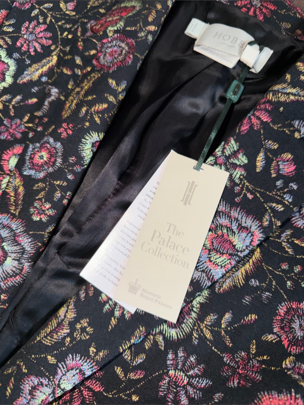 Rare Hobbs Palace collection embroidered brocade coat NWT $600 summer jacket - Picture 6 of 15